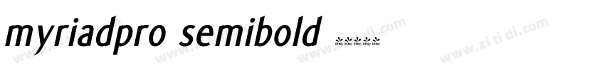myriadpro semibold 半字体转换